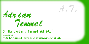 adrian temmel business card